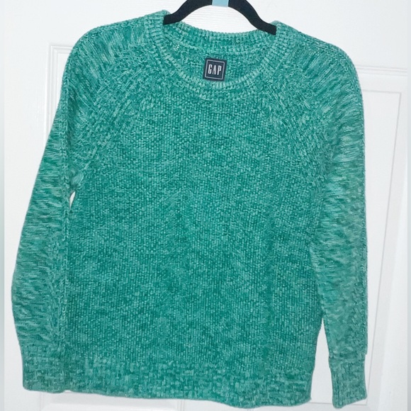 Zara Knit Fancy Collection chenille Green Sweater Size Small - Picture 3 of 3
